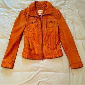 Tan Leather Jacket - perfect condition!